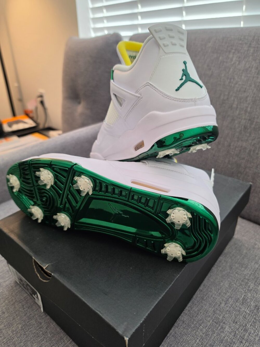 *RARE + MINT Condition* Nike Air Jordan IV NRG Golf "The Masters Tournament" - Picture 1 of 6